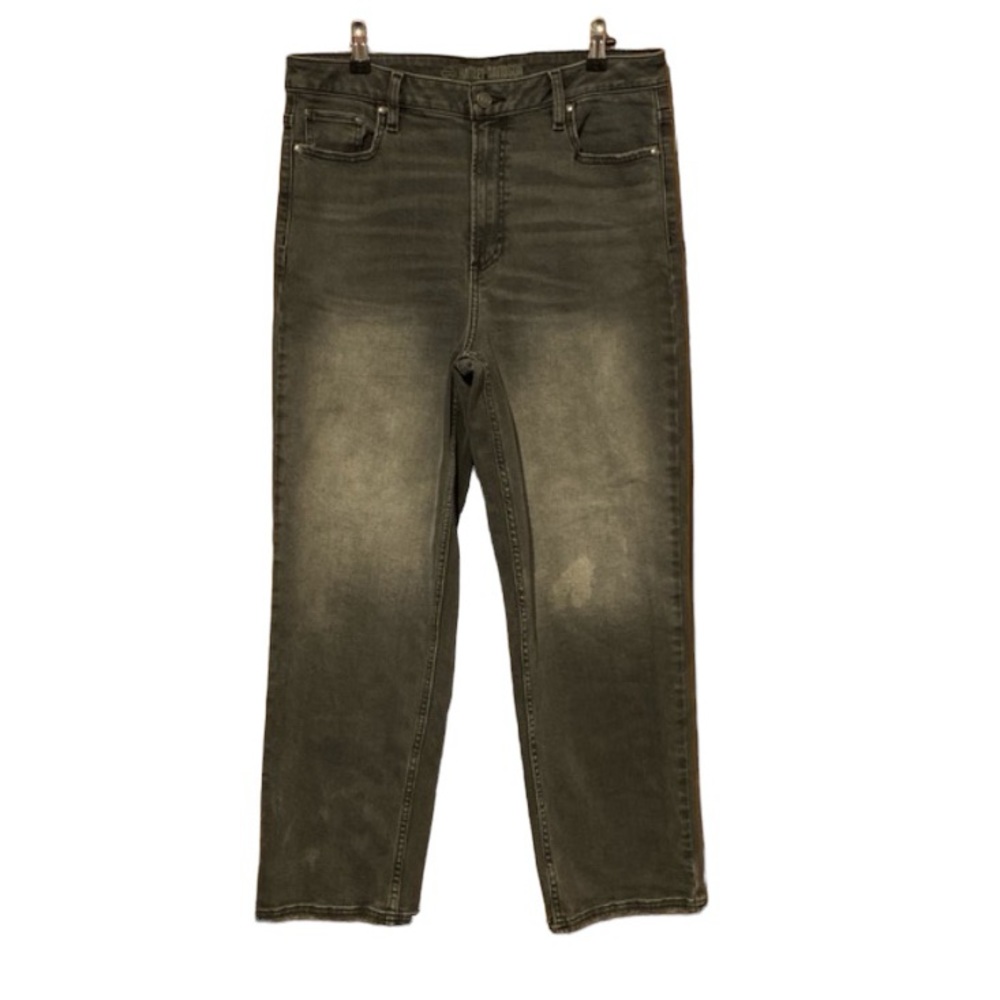 Harley Davidson gray high rise distressed denim womens jeans size 32